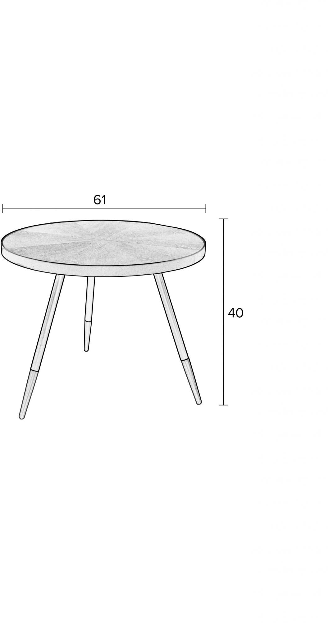 ZILT Salontafel 'Solbjørg' 61cm
