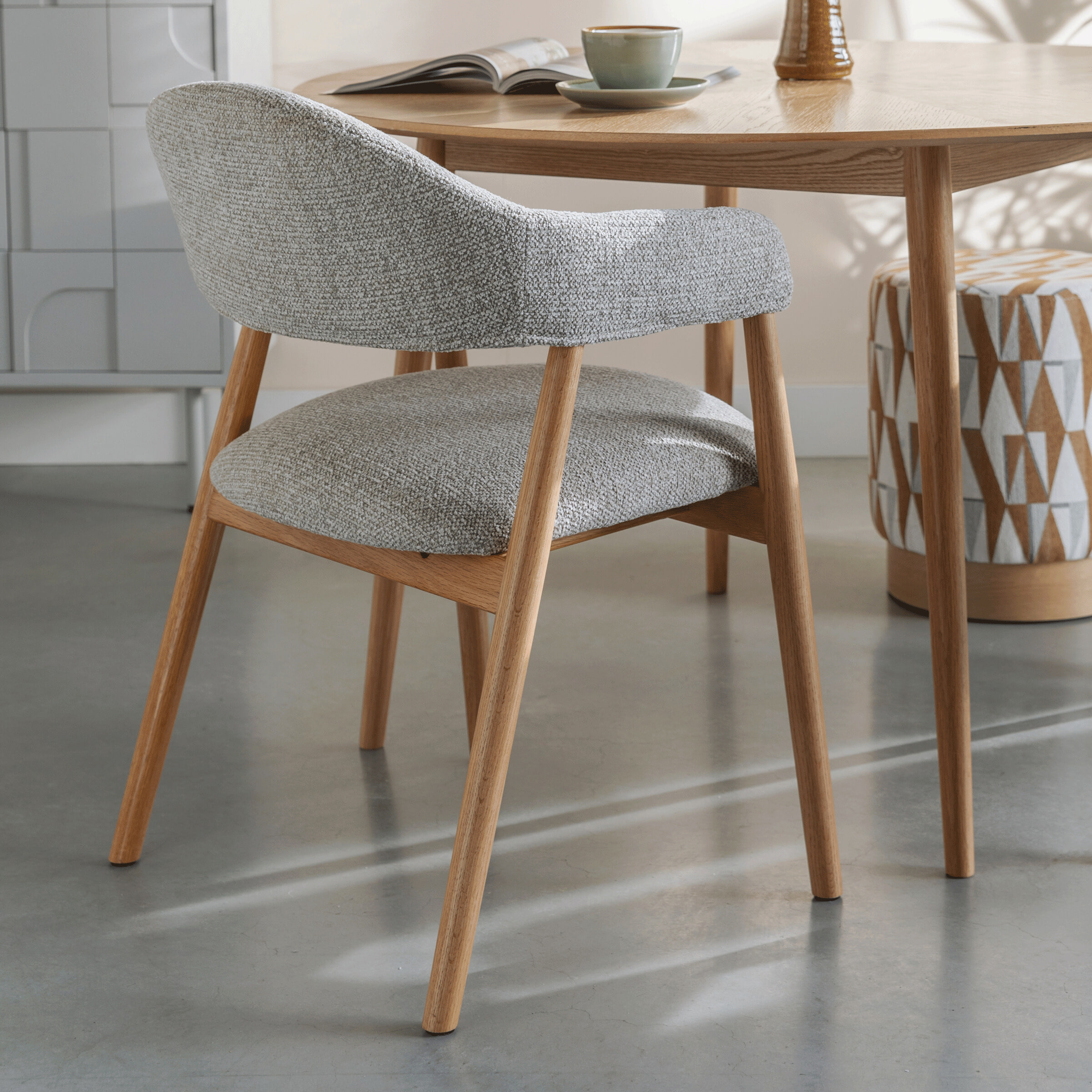 ZILT Eetkamerstoel 'Shenae' Bouclé