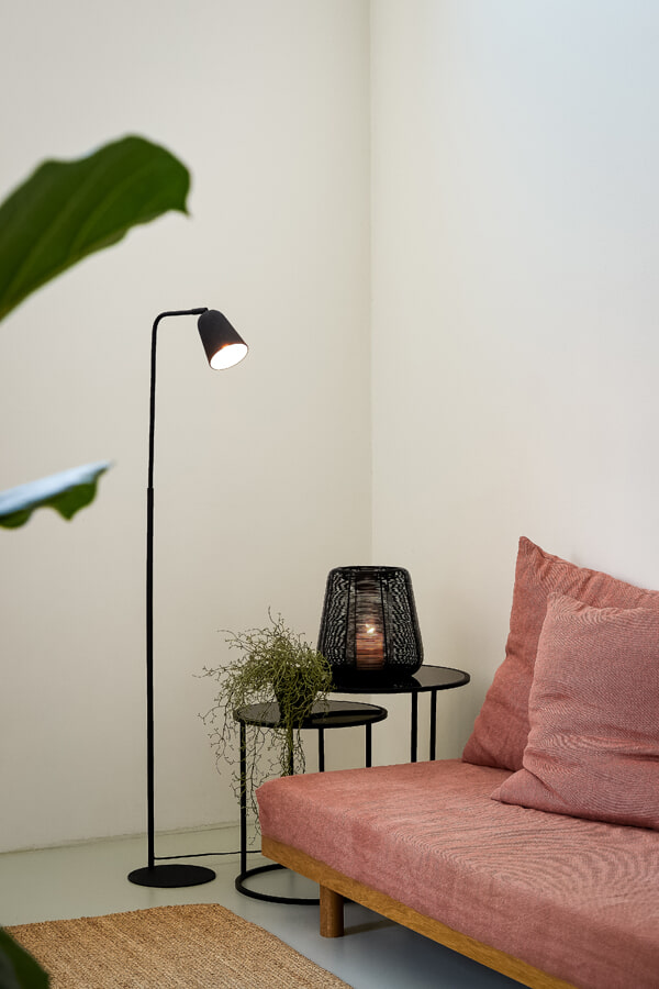 Light & Living Bijzettafel 'Duarte' Set van 2 stuks, kleur Mat Zwart