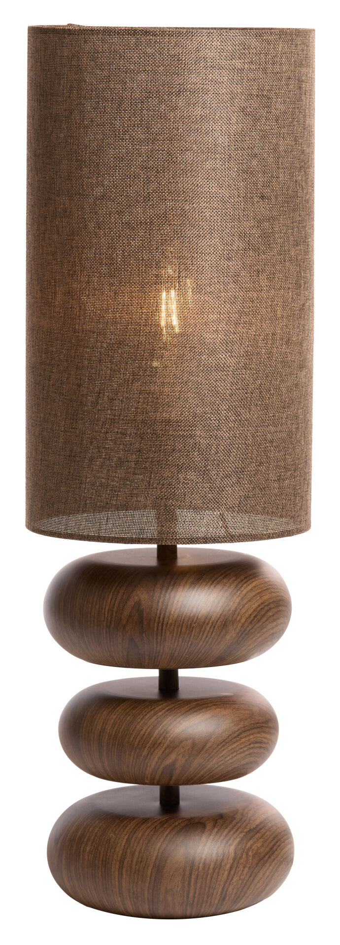 Light & Living Tafellamp 'Danialo' (incl. kap) 68cm, kleur Donkerbruin