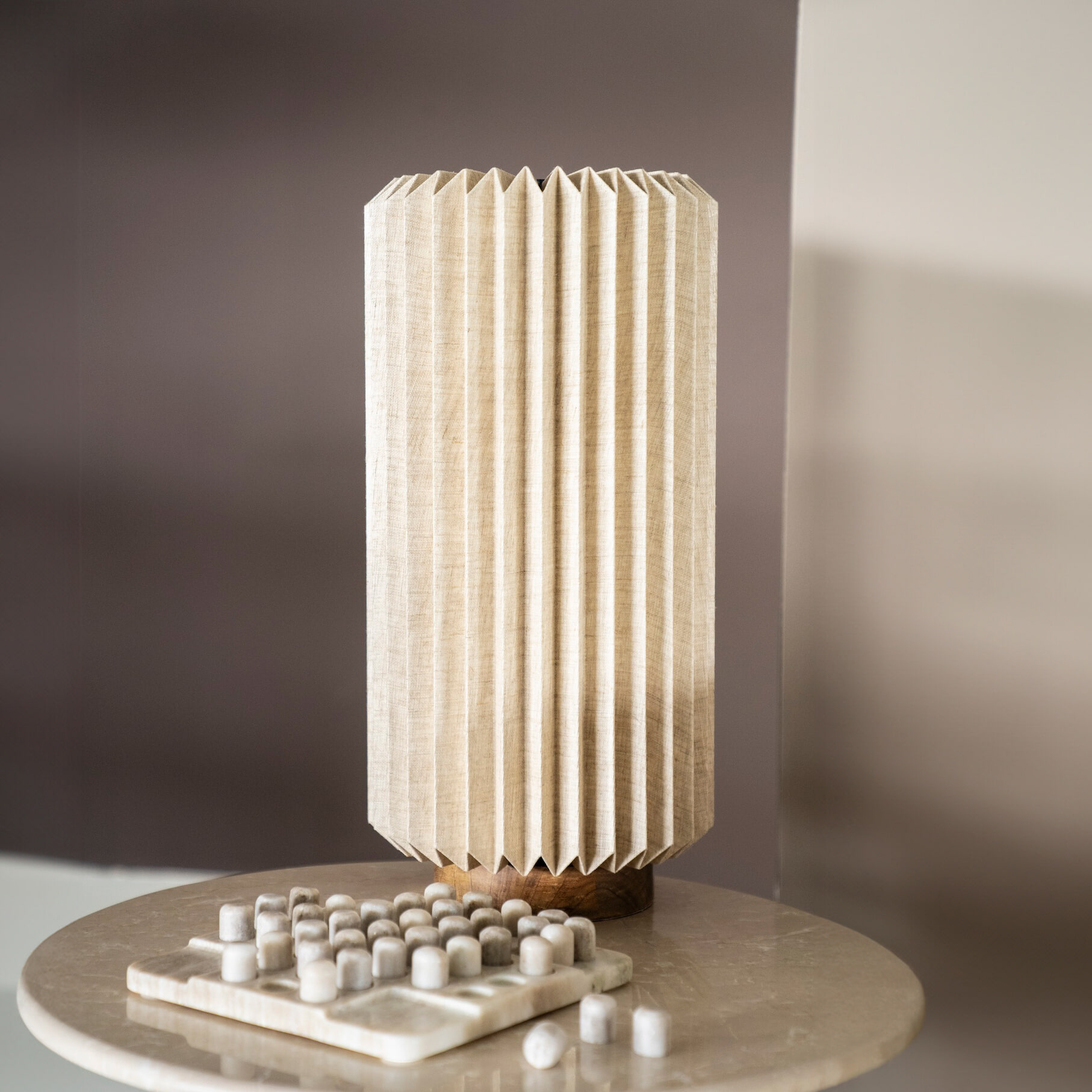 By-Boo Tafellamp/Vloerlamp 'Zuki' Linnen