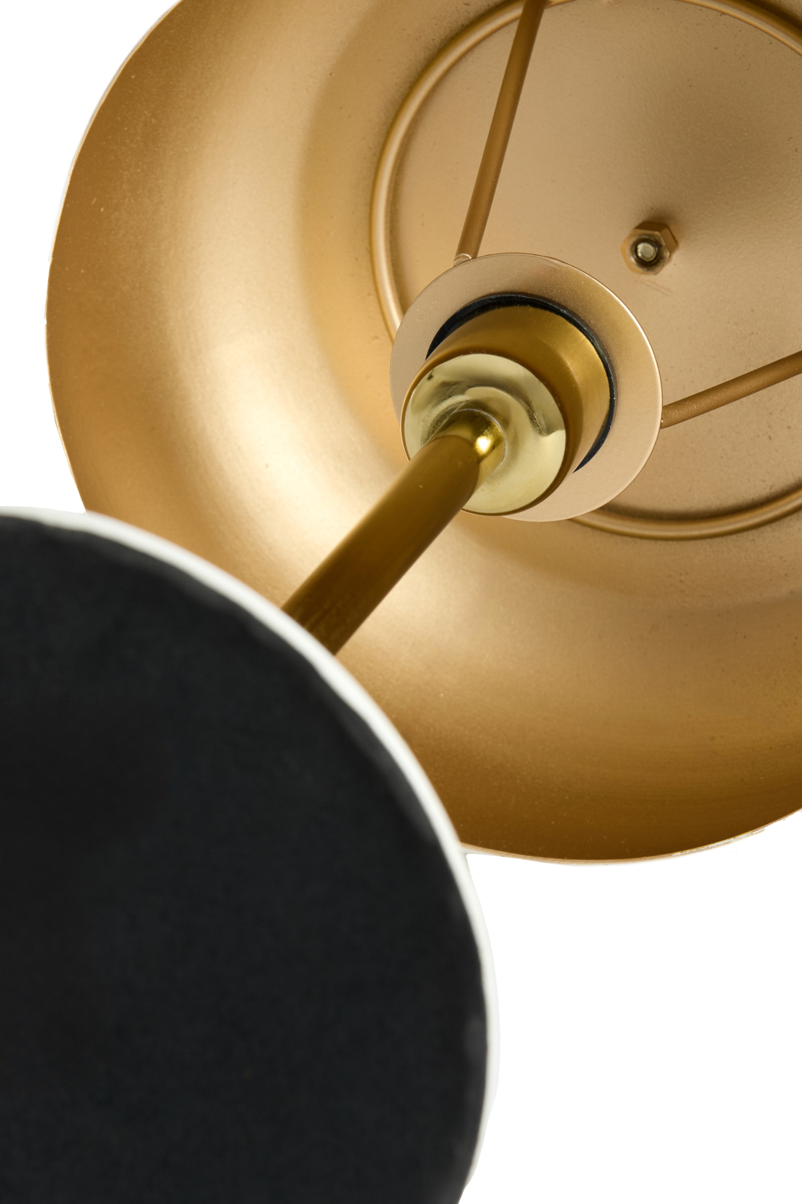 Light & Living Tafellamp 'Surin' 34cm, kleur Lichtgrijs/Goud