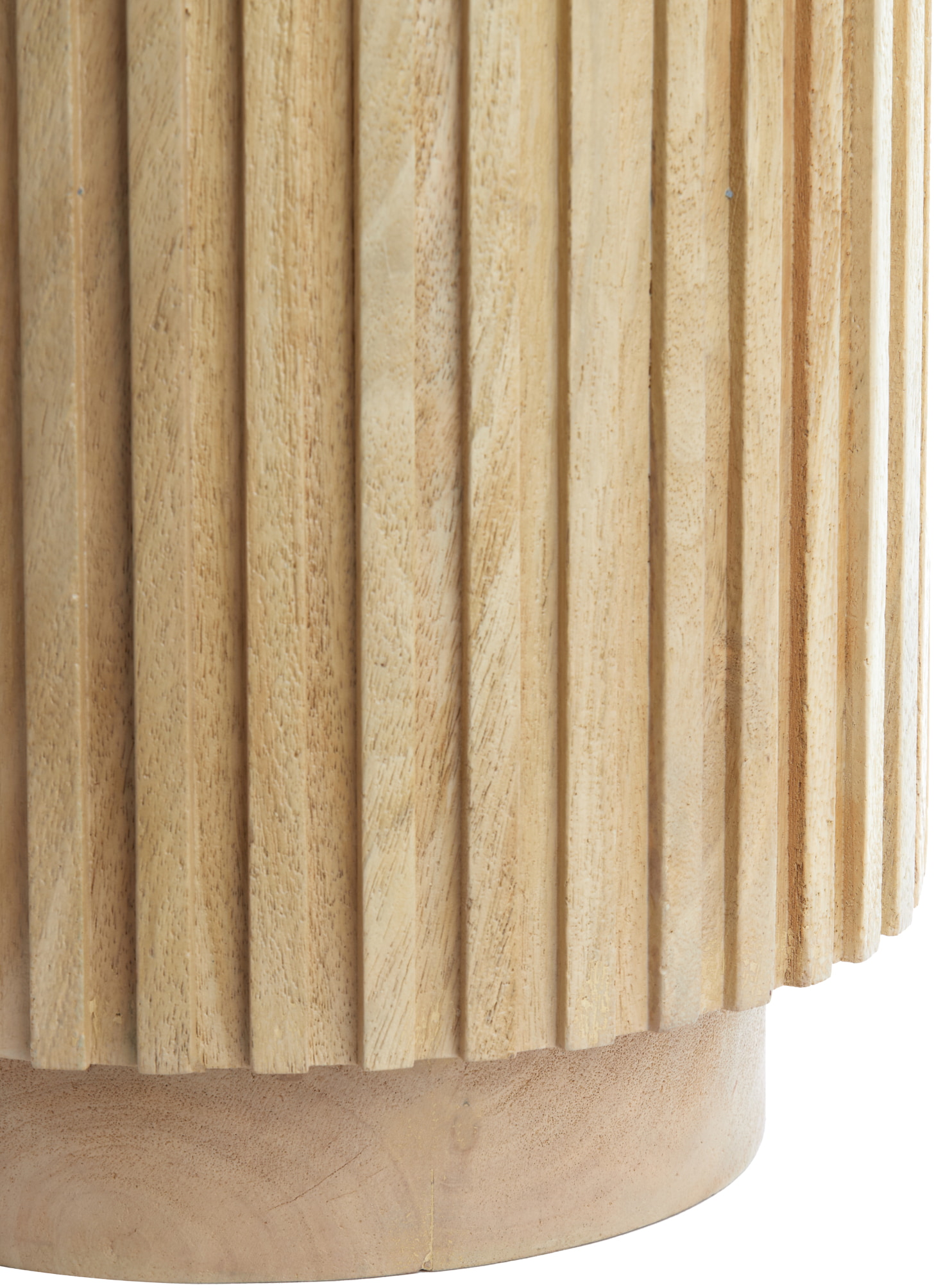 Light & Living Ronde Bijzettafel 'Kiyose' Mangohout, 33cm, kleur Naturel