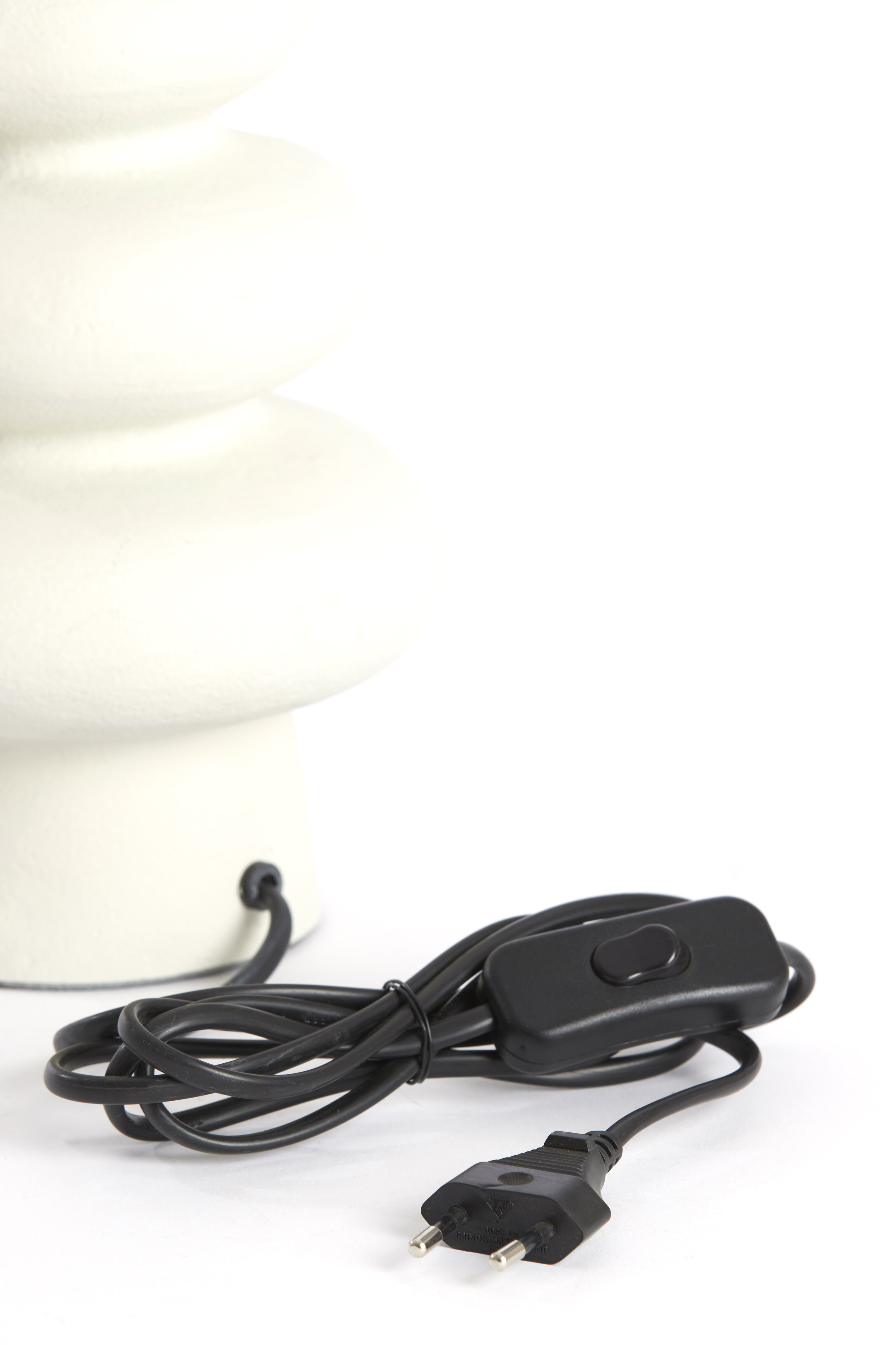 Light & Living Tafellamp 'Olona' 35cm hoog, kleur Crème (excl. kap)